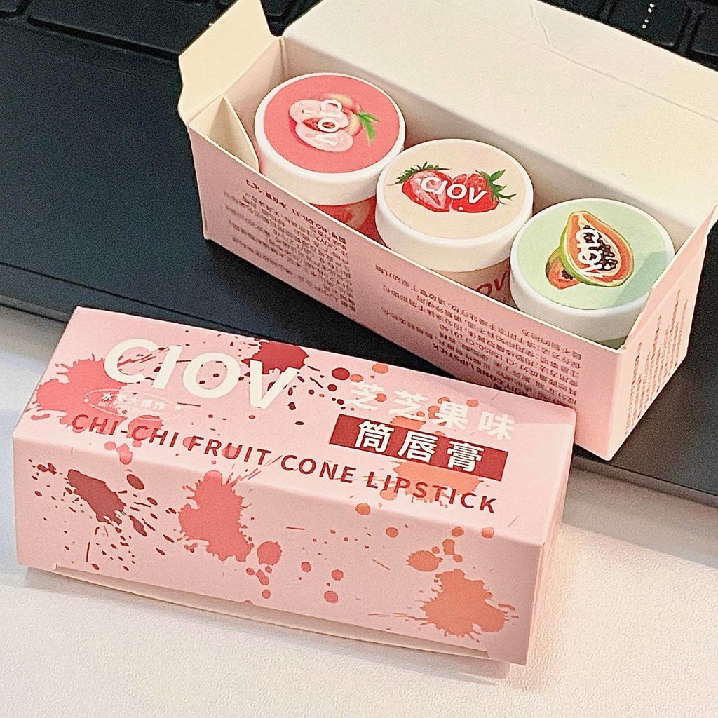 Set 3 Mặt Nạ Môi Không Màu Dưỡng Ẩm Hương Trái Cây