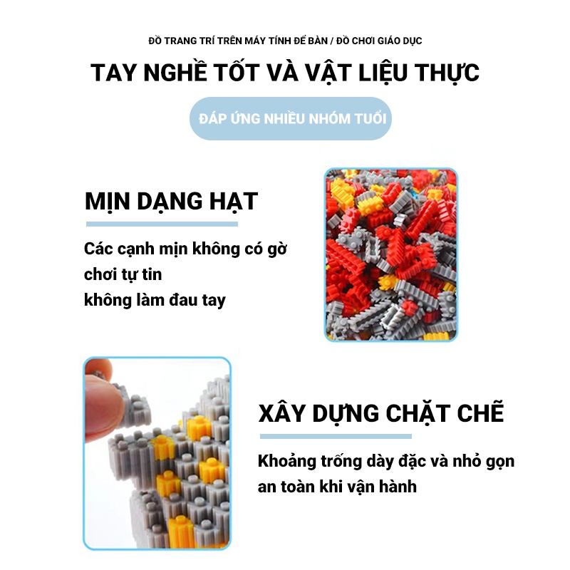 Đồ chơi mô hình lắp ráp gấu Bearbrick 35cm 55cm, Lắp ghép mô hình nhân vật đồ chơi xếp hình