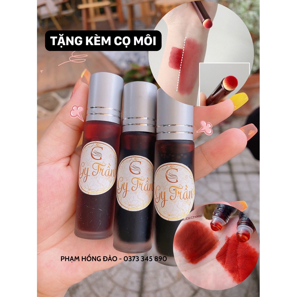 SON TINT BI LĂN GY TRẦN, SON LÌ, MƯỚT MÔI CHÍNH HÃNG TẶNG KÈM CỌ MÔI