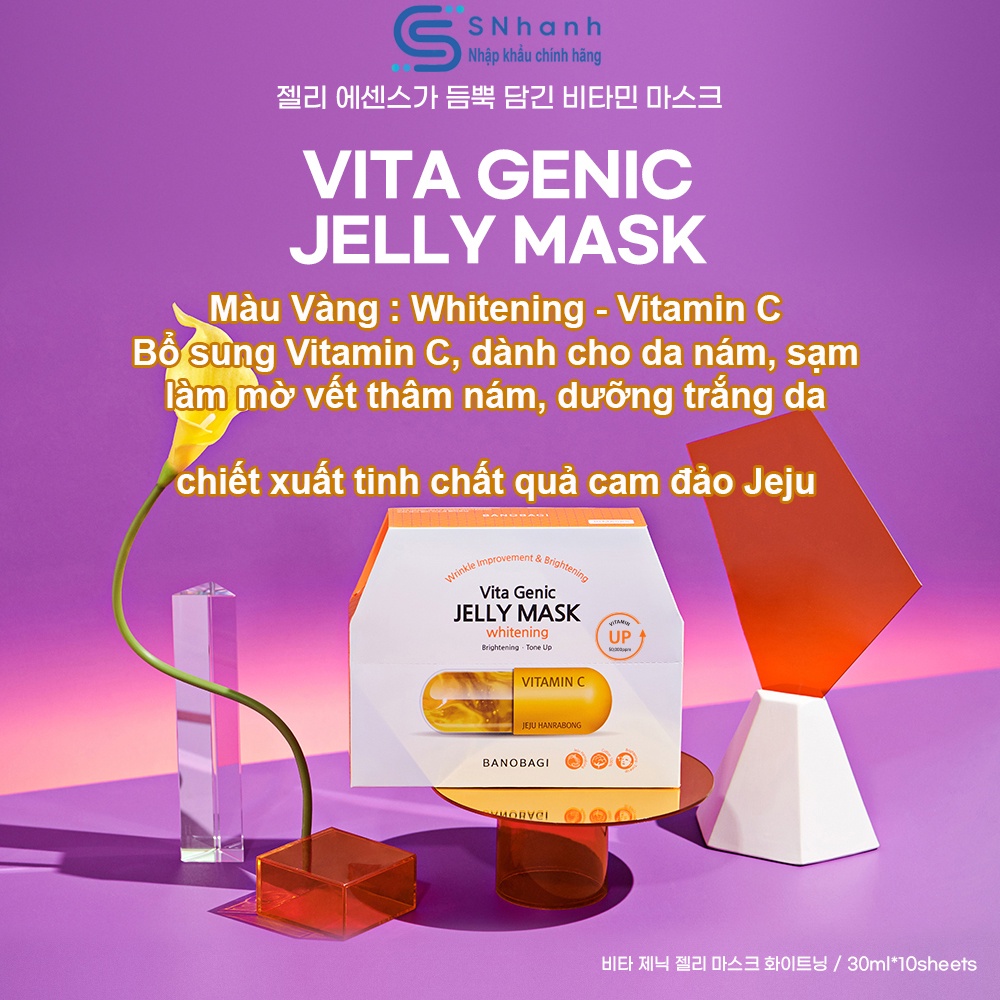 Mặt nạ bổ sung Vitamin Banobagi Vita Genic Jelly Mask miếng 30ml