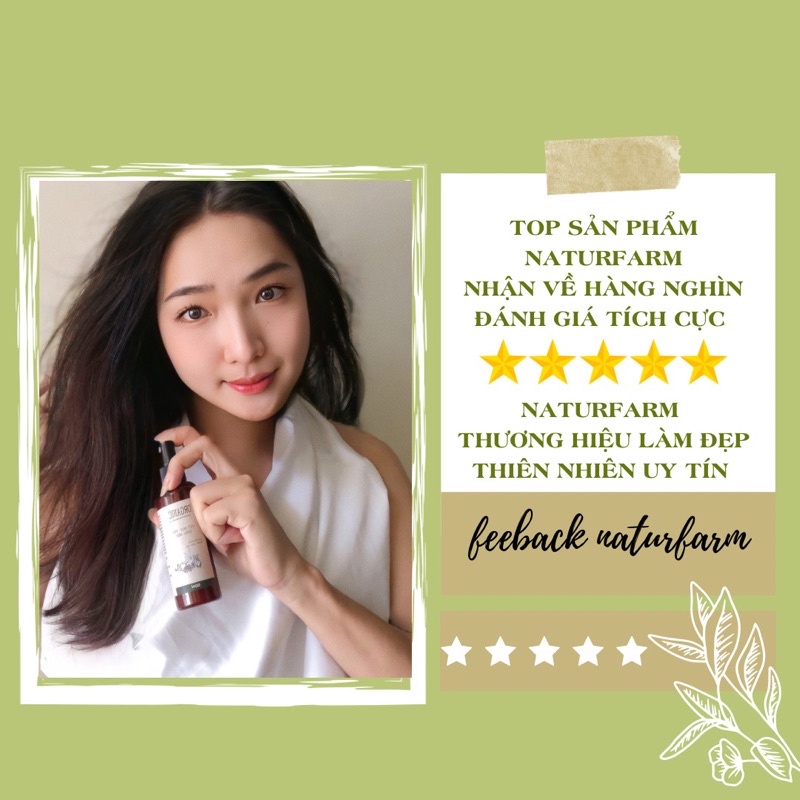 Xịt mọc tóc thảo dược cô đặc Naturfarm 100ML [ Tinh dầu bưởi mix cùng nhiều vị thảo dược siêu dưỡng tóc ]