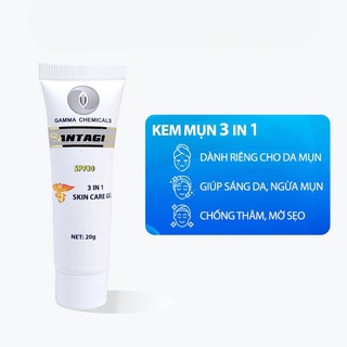 Kem Giảm Thâm Mụn SANTAGIFT –  Giảm Mụn Trứng Cá, Ngừa Thâm, Mờ Sẹo, Dưỡng Da Trắng sáng 20g