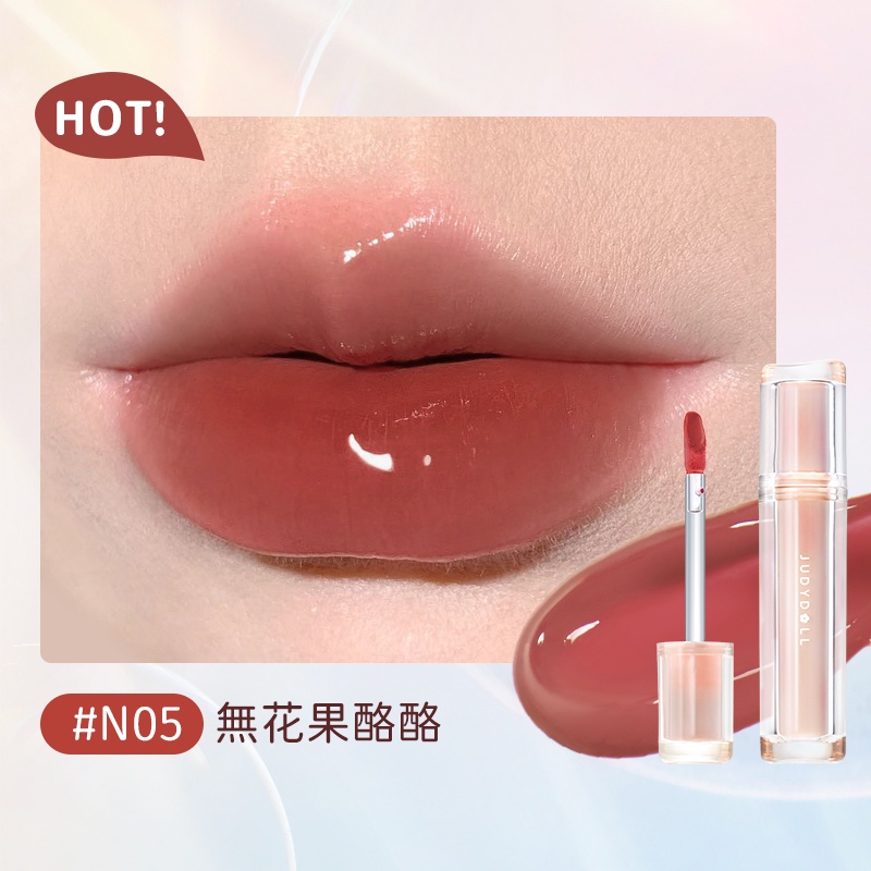 【JUDYDOLL】 Son Tint Bóng Judydoll Thủy Tinh Jelly Lip Brown Căng Mọng Tự Nhiên 3g