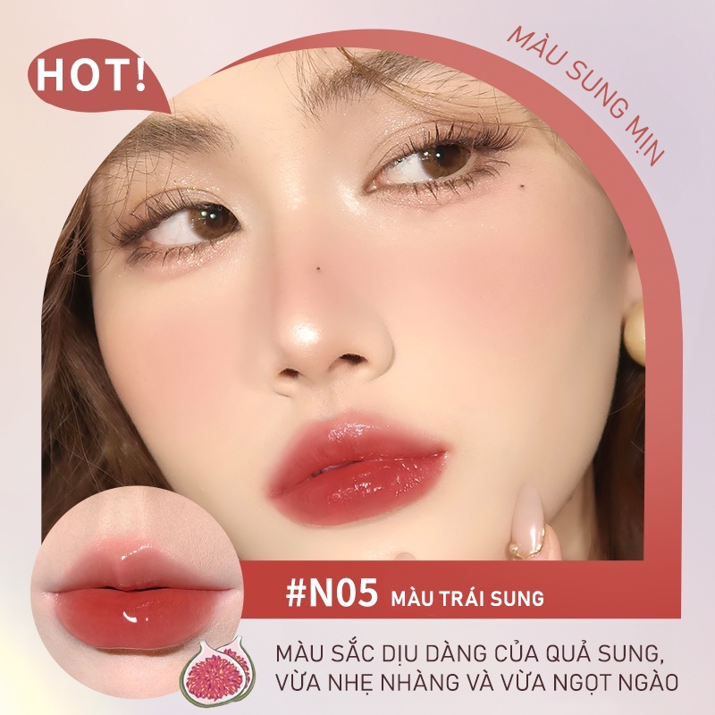【JUDYDOLL】 Son Tint Bóng Judydoll Thủy Tinh Jelly Lip Brown Căng Mọng Tự Nhiên 3g