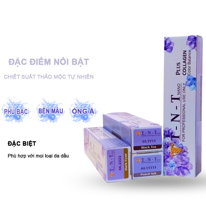 Màu nhuộm tóc TNT Nano Plus Collagen – Lên màu không cần tẩy