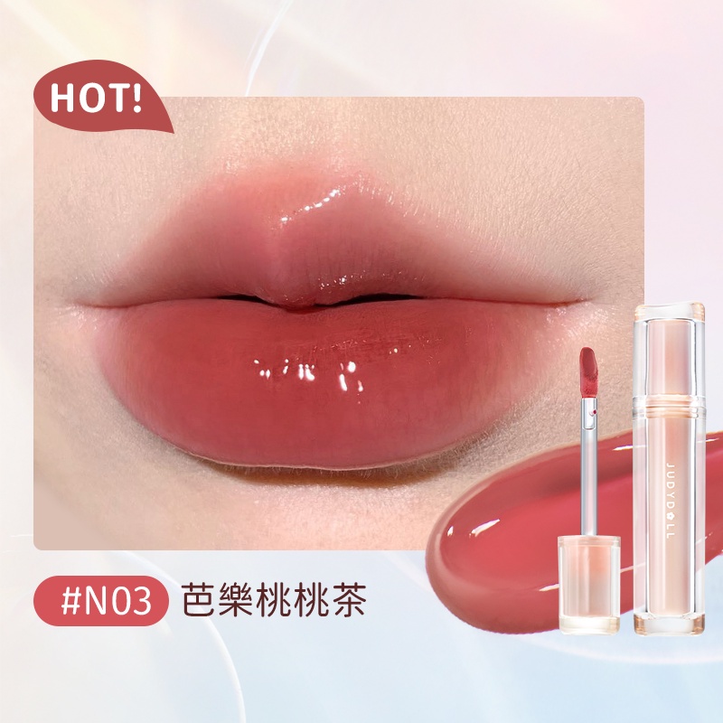 【JUDYDOLL】 Son Tint Bóng Judydoll Thủy Tinh Jelly Lip Brown Căng Mọng Tự Nhiên 3g