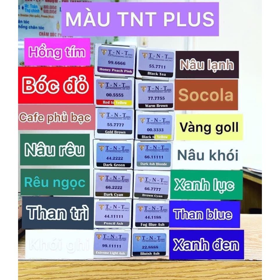 Màu nhuộm tóc TNT Nano Plus Collagen – Lên màu không cần tẩy
