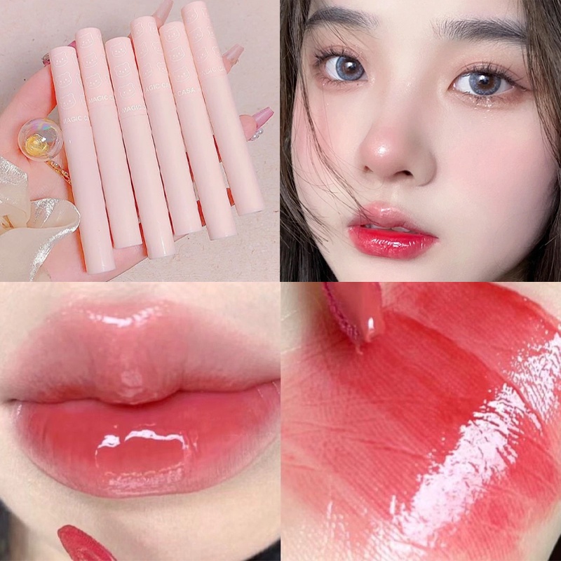 Son Bóng 6 Màu Tùy Chọn Vỏ Trong Suốt Tiện Dụng Chất Lượng Cao MOW Cosmetics SM12
