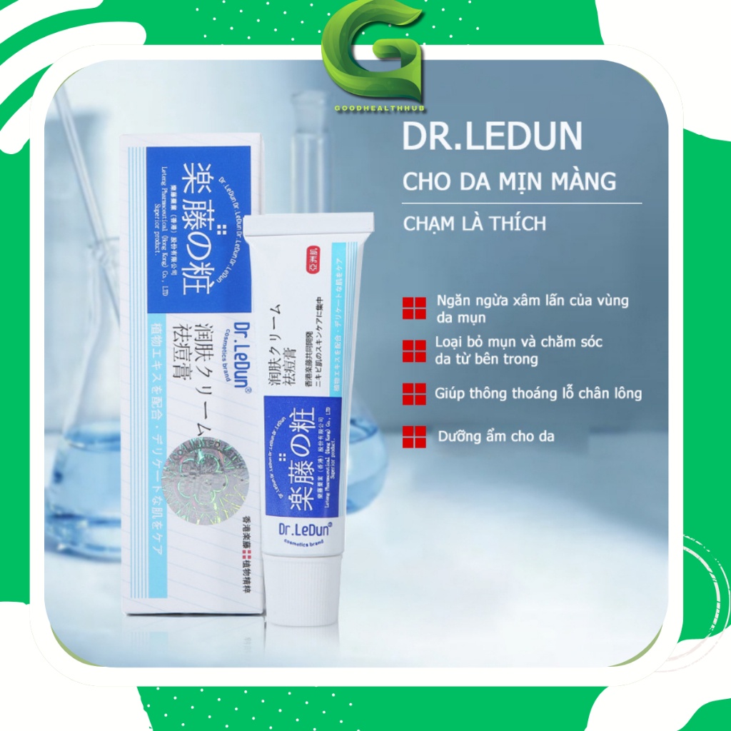 kem trị mụn DR.LeDun Gel Giảm Mụn Ngừa Thâm Chính Hãng Giúp Giảm Mụn Trứng Cá Ngừa Thâm Mờ Sẹo Da Dầu Mụn