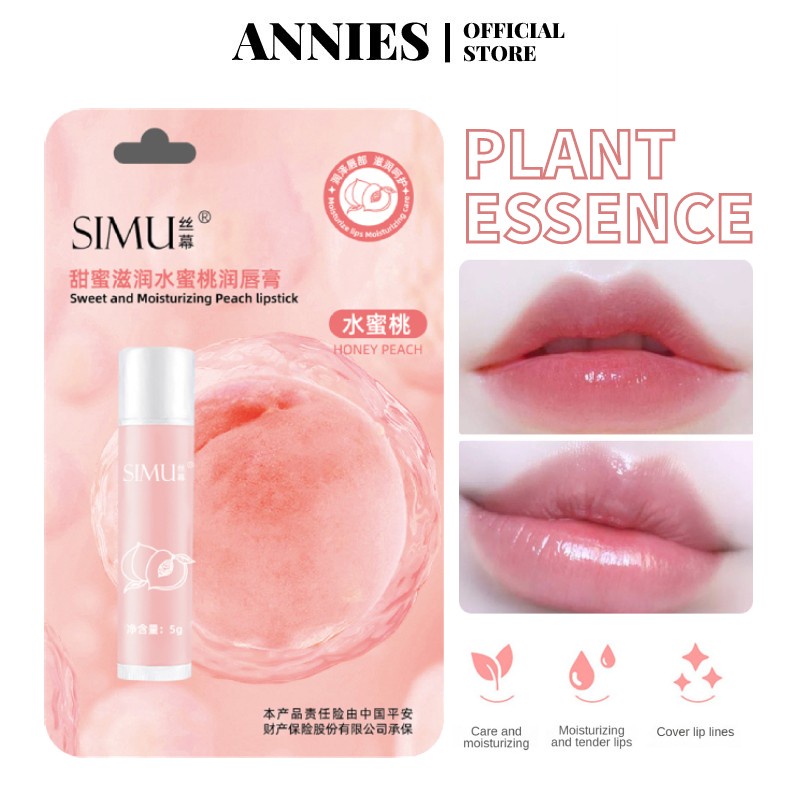 ANNIES Son Môi Vaseline Son Môi Dưỡng Ẩm Nhẹ Nhàng Dưỡng Ẩm Và Giảm Nếp Nhăn Son Môi