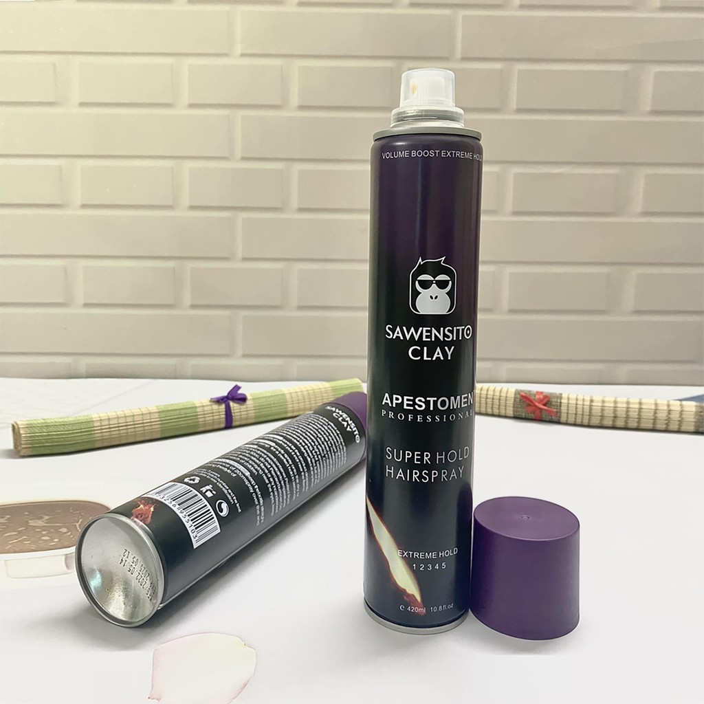 COMBO Gôm Sáp Tạo Kiểu Tóc Volcanic Clay 80G/420ml  – Gôm Kèm Sáp Định Hình Và Giữ Nếp Cho Tóc Cả Ngày Dài