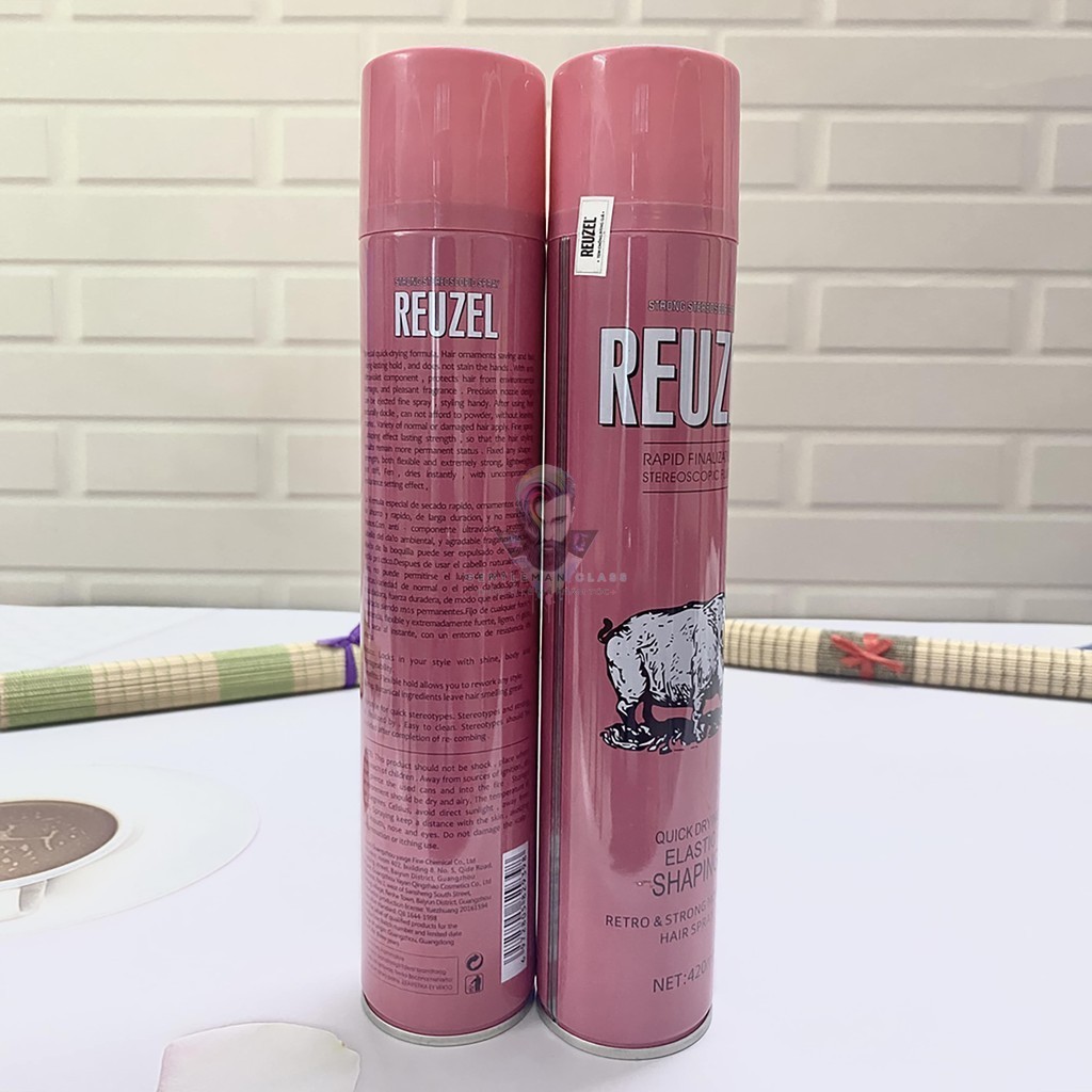 Gôm Xịt Tạo kiểu Tóc REUZEL PINK 420ml – Gôm Định Hình Giữ Nếp Tóc 24h, Keo Xịt Tóc Bản Đặc Biệt Cực Thơm Lôi Cuốn
