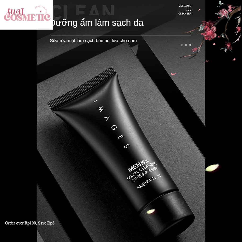 Sữa Rửa Mặt Nam Da Dầu Trắng Da Ngừa Mụn  Sữa rửa mặt Nam trắng da sạch mụn Dabo Black Force Hàn Quốc 60g MS217 [ SUGI ]