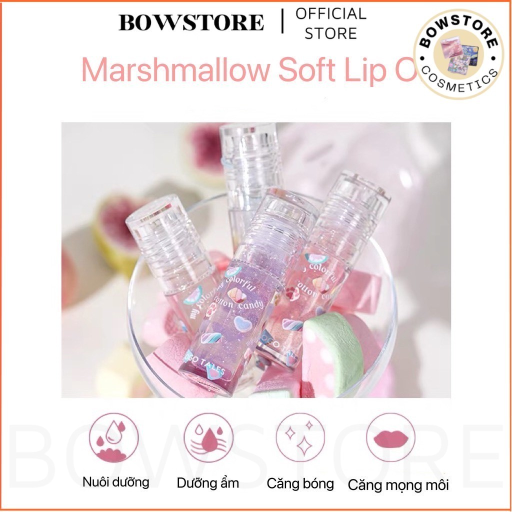 GOGO TALES Son Bóng Gogotales Môi Căng Mọng Overlip Dưỡng Ẩm Marshmallow Soft Lip Oil GT394 – GOGOTALES
