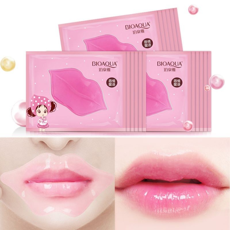 Mặt Nạ Môi Collagen Dưỡng Môi Hồng Hào Mềm Mại Dưỡng Cấp Ẩm Cho Môi