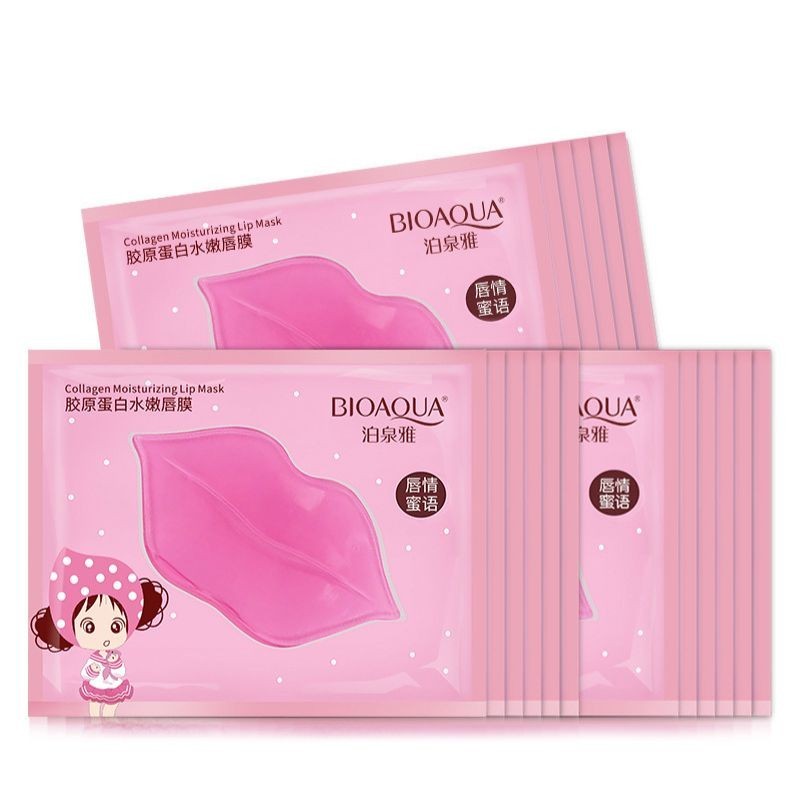 Mặt Nạ Môi Collagen Dưỡng Môi Hồng Hào Mềm Mại Dưỡng Cấp Ẩm Cho Môi