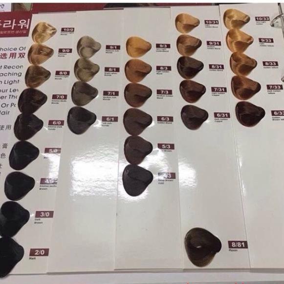 Thuốc Nhuộm Tóc Màu Nhuộm Hàn Quốc Đủ màu – Chưa kèm oxi N02