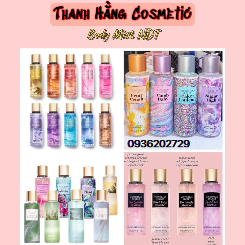 Xịt body mist thơm toan thân Victoria Secret – 250ml