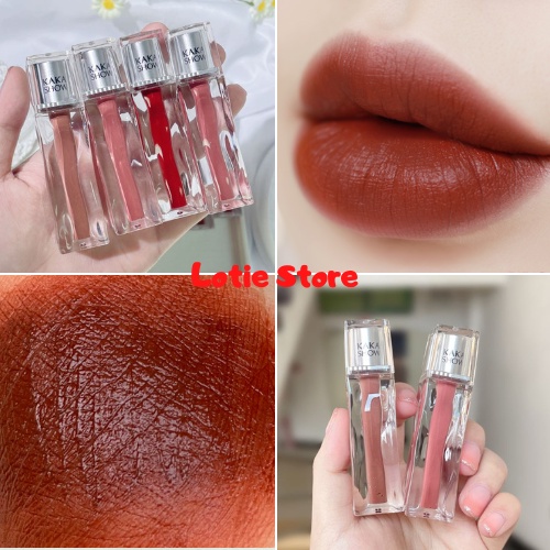 Son kem bóng trong suốt HERORANGE /  KAKASHOW mướt môi căng mọng Mirror Light Lip Glaze Có ảnh thật