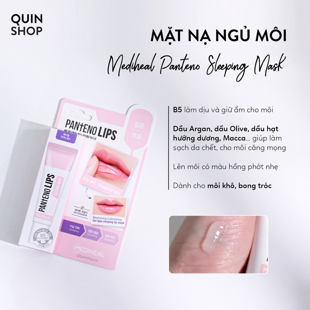 Son Dưỡng, Tẩy Da Chết Giảm Thâm Môi, Bong Tróc Mediheal Labocare Panteno Lips Healbalm