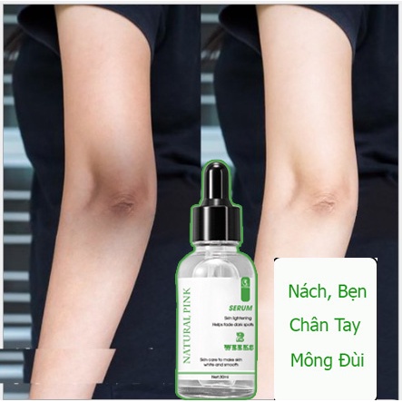 Serum Thâm Nách Bẹn Mông Đầu Gối Natural Pink 15ml .Tinh chất khử thâm làm sáng vùng da thâm hiệu quả