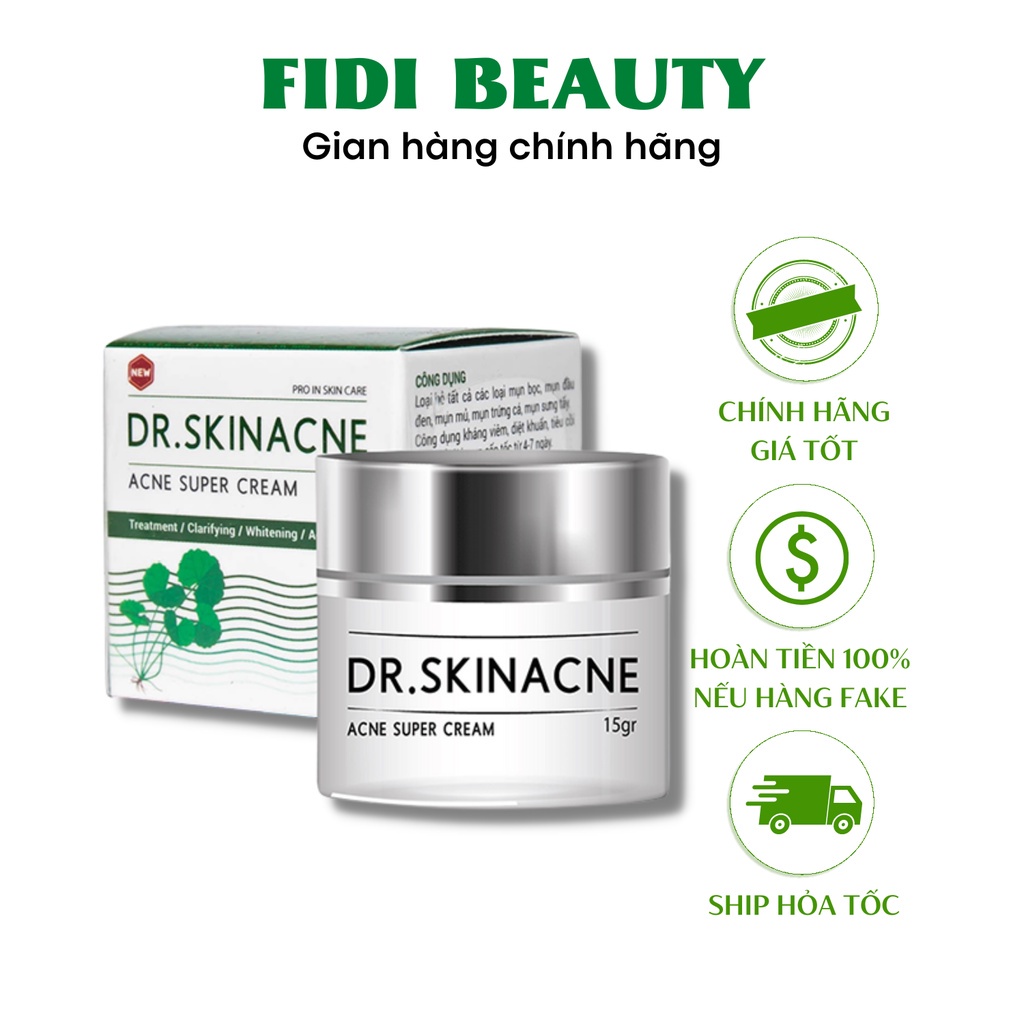 Kem giảm mụn, ngừa thâm, liền sẹo DR.SKINACNE chính hãng