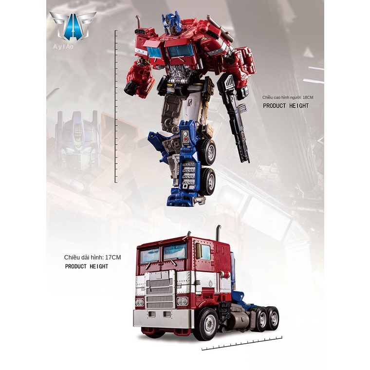 [Mã CLS2405K giảm 30K đơn 99K] Đồ chơi robot biến hình transformer optimus prime commander
