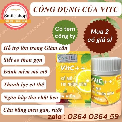 [Hàng Có Tem] Xổ mỡ Đêm VitC+++ Nhà kẹo Dứa, Xổ Cam 1 hộp 14 viên