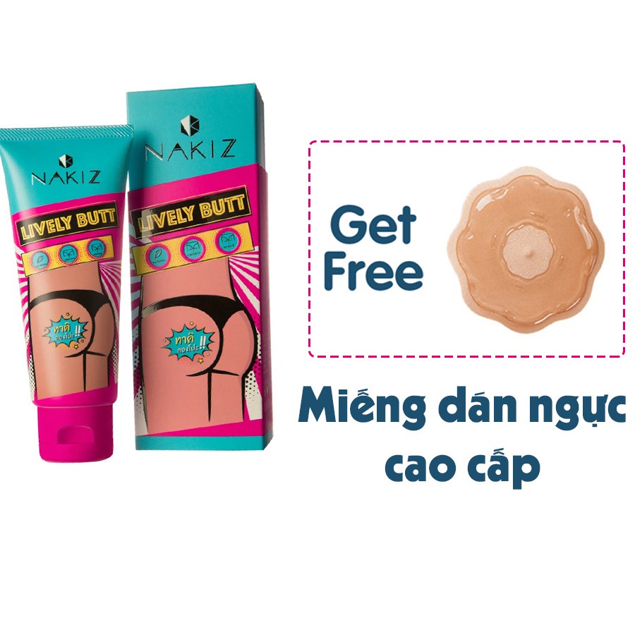 「?Nhà máy bán hàng trực tiếp」Kem thâm mụn, thâm mông, thâm nách, bẹn Nakiz Lively Butt – Mờ thâm đầu gối, cùi chỏ
