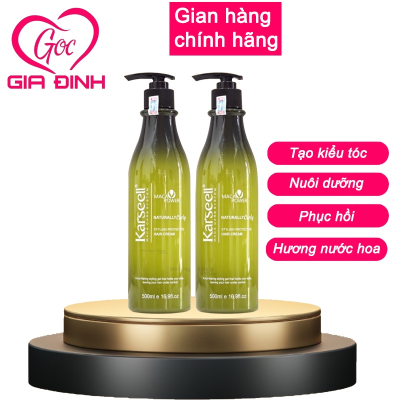 Gel bóp xoăn gel mềm giữ nếp tóc Karseell 500ML kem giữ nếp tóc xoăn lơi xoăn xù mì xoăn sóng