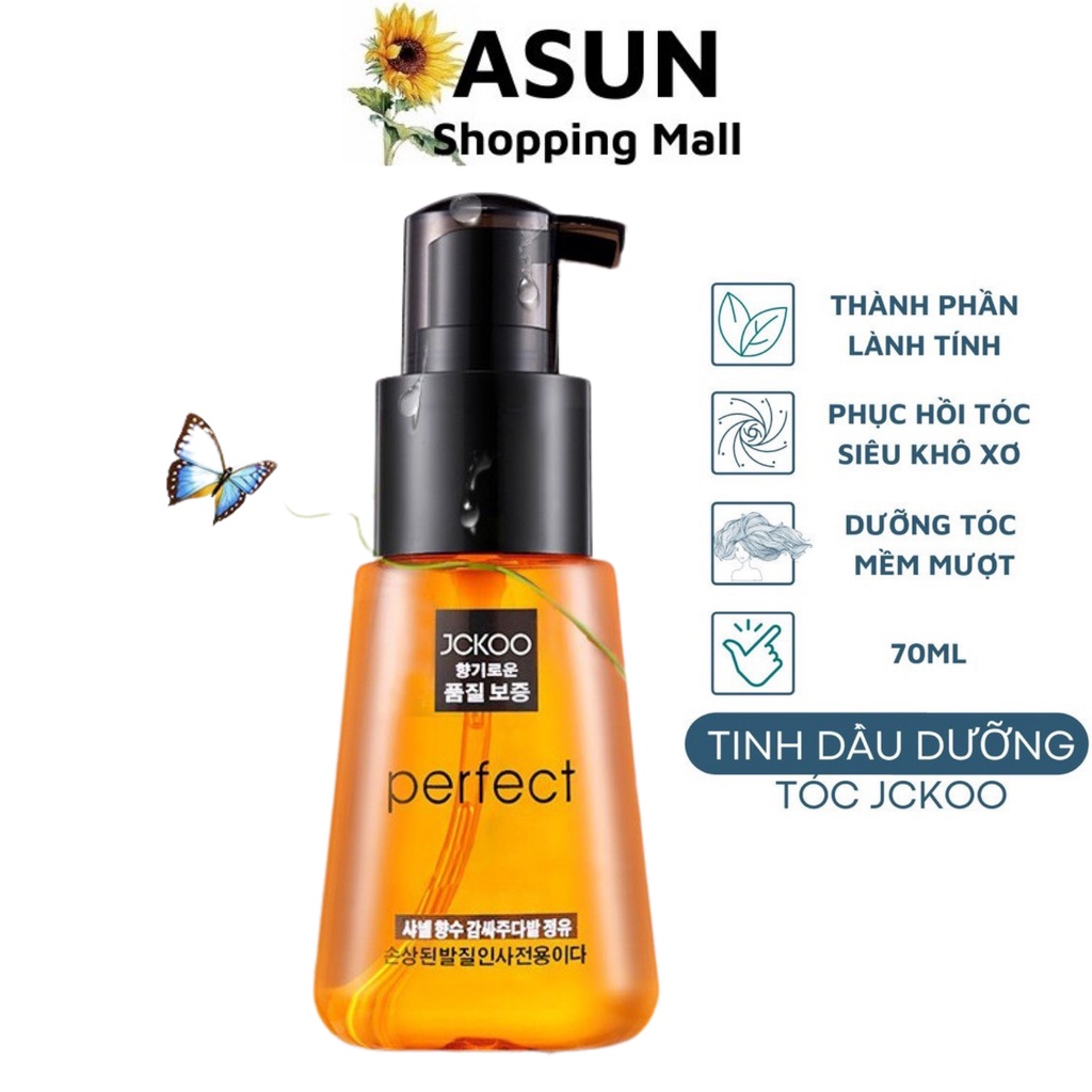 Tinh Dầu Dưỡng Tóc Uốn, Nhuộm, Tóc Khô Xơ Jckoo 70ml Phục Hồi Hư Tổn, Tạo Nếp Tóc Mềm Mượt
