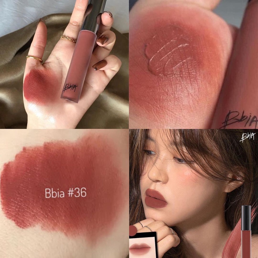 Son Kem Lì BBIA Last Velvet Tint màu 25 Final Note Đỏ Nâu Trầm, bbia màu 25