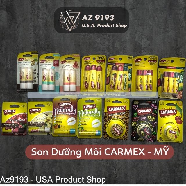 Son Dưỡng Môi Carmex,Hàng Mỹ, Dưỡng Camex Không Màu, Chính Hãng Mỹ, Dưỡng Ẩm, Giảm Khô Môi-Az9193