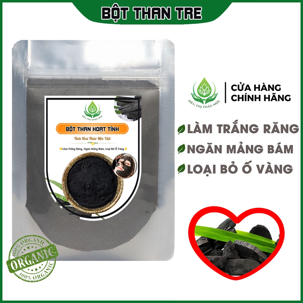 ✅[THƯỢNG HẠNG] Bột Than Tre Hoạt Tính Trắng Răng Organic Siêu Mịn Nhật Bản Thanh Lọc Da