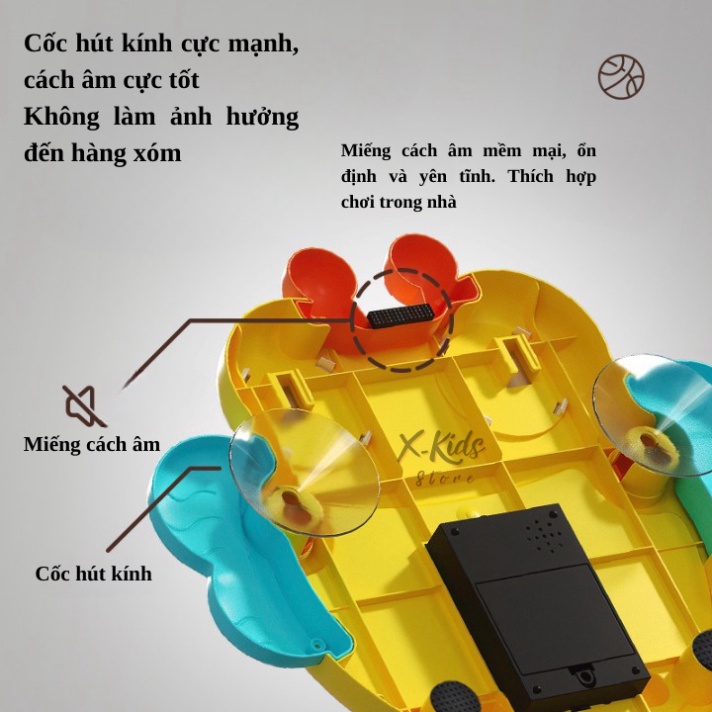 Đồ chơi bóng rổ có bảng chấm điểm cảm ứng – Đồ chơi vận động cho bé giup bé tăng chiều cao