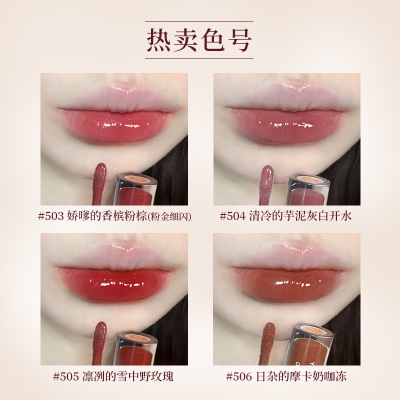Son Bóng  Dưỡng Ẩm Màu Trong Suốt Tiện Dụng