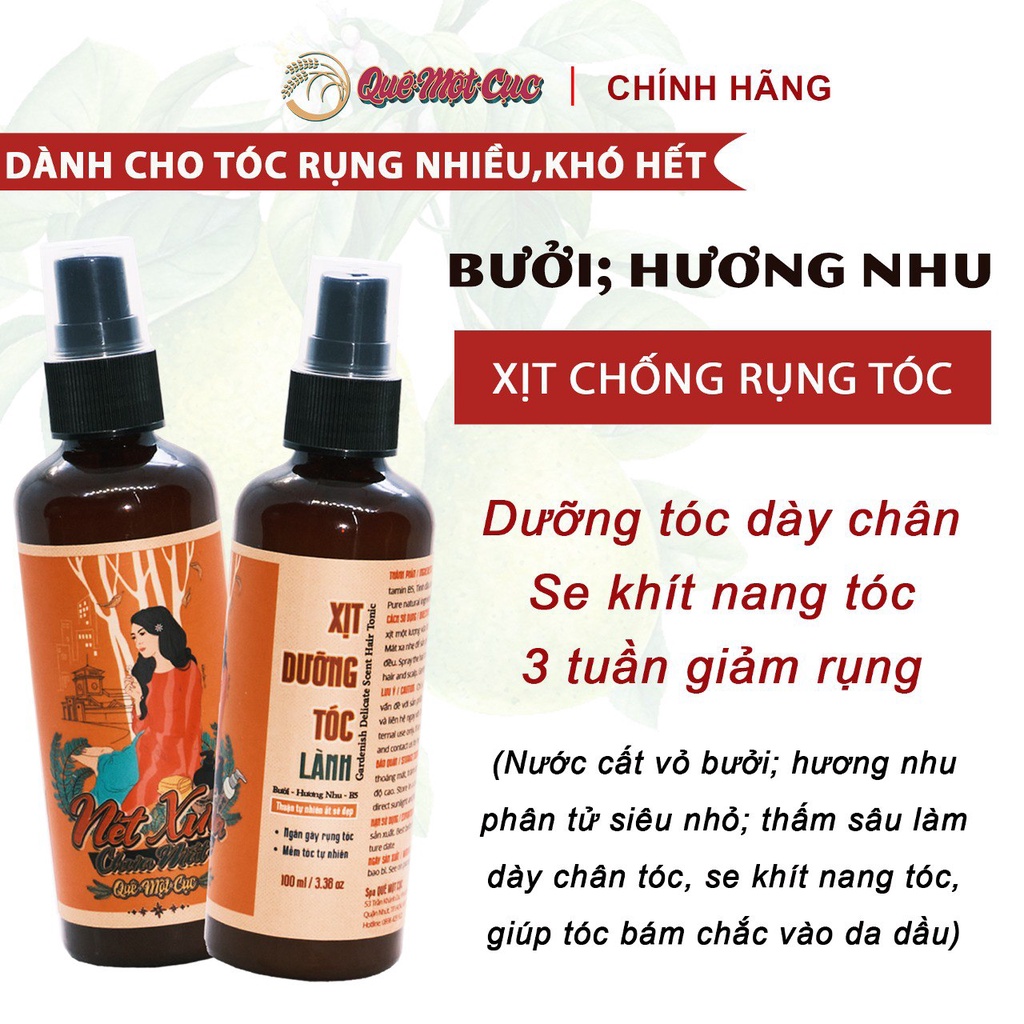 COMBO CHỐNG RỤNG; PHỤC HỒI; TÁI TẠO TÓC MỚI 4 MÓN: DẦU GỘI BỒ KẾT; DẦU XẢ; XỊT DƯỠNG TÓC; TINH CHẤT MỌC TÓC  QUÊ MỘT CỤC