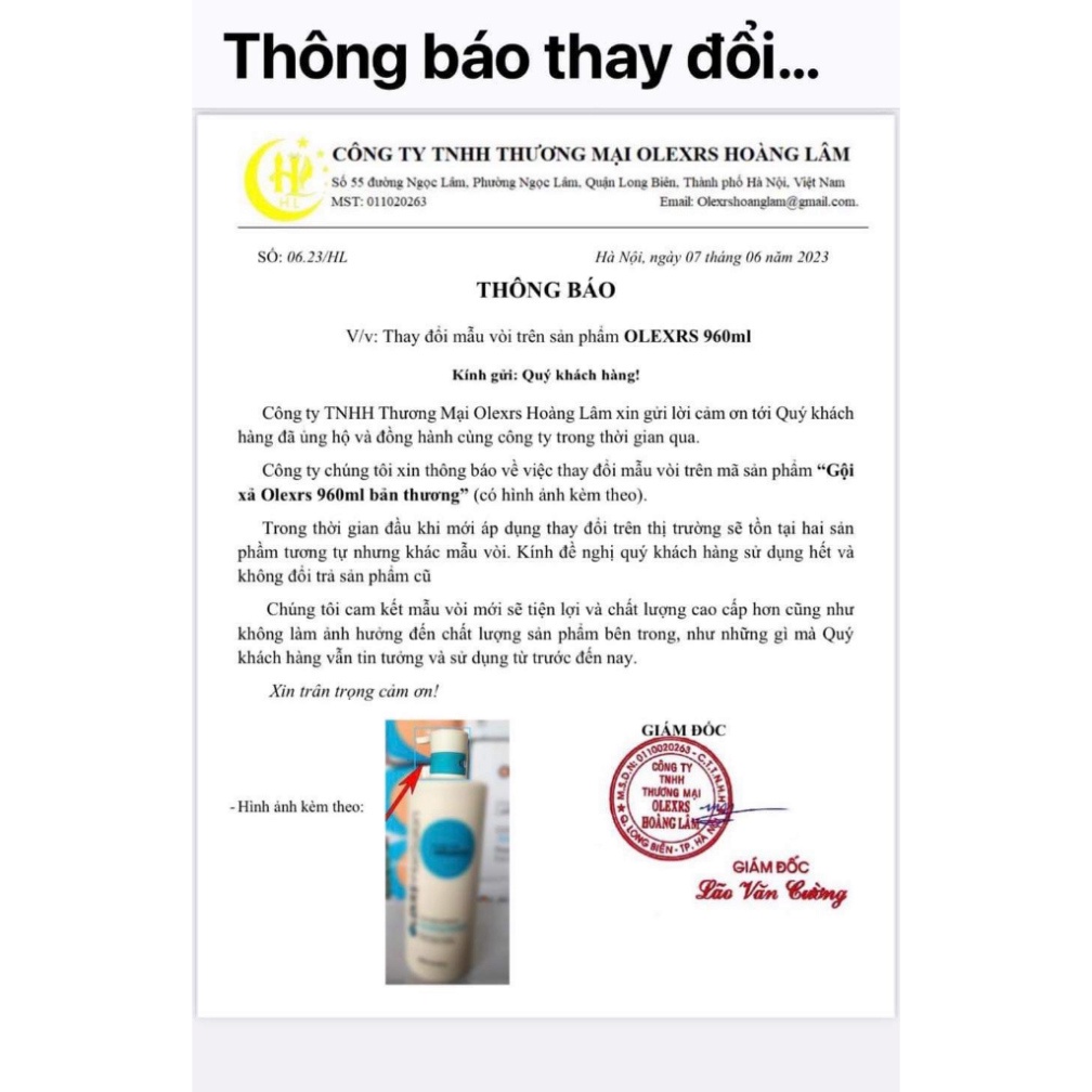Cặp gội xả Olexrs Hair salon 960ml giảm rụng , mọc tóc . hương thơm lâu , mượt tóc , dưỡng tóc đẹp