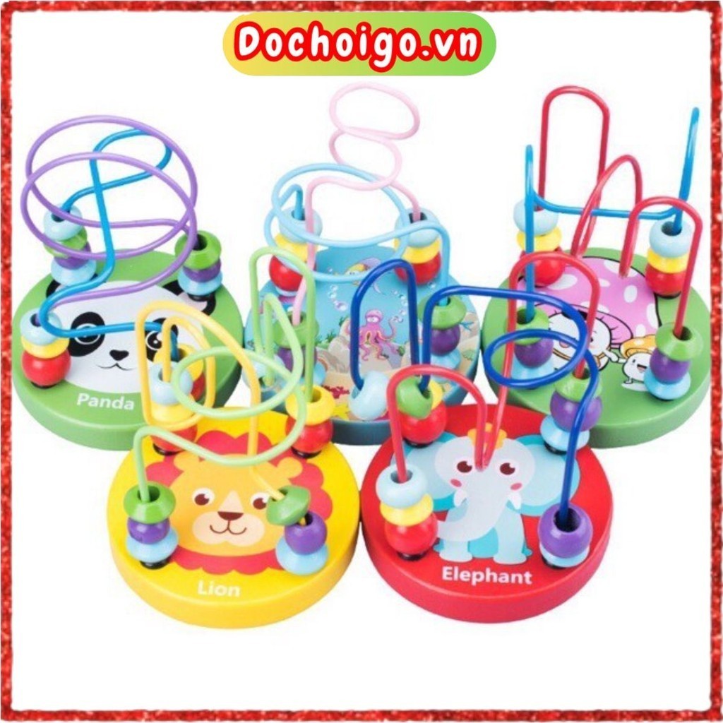Đồ chơi luồn hạt size nhỏ cho bé đồ chơi gỗ dochoigo.vn