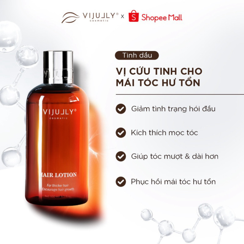 Xịt dưỡng tóc tinh dầu bưởi VIJULLY chai 150 ML [ CHÍNH HÃNG 100% ]