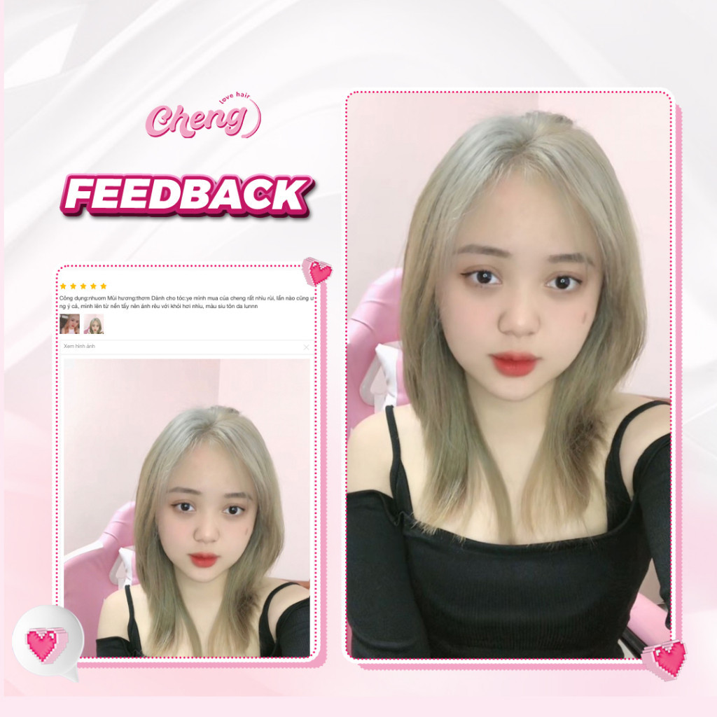 Thuốc nhuộm tóc màu NÂU XÁM KHÓI cần tẩy | Chenglovehairs Chengloveshair Chenglovehair