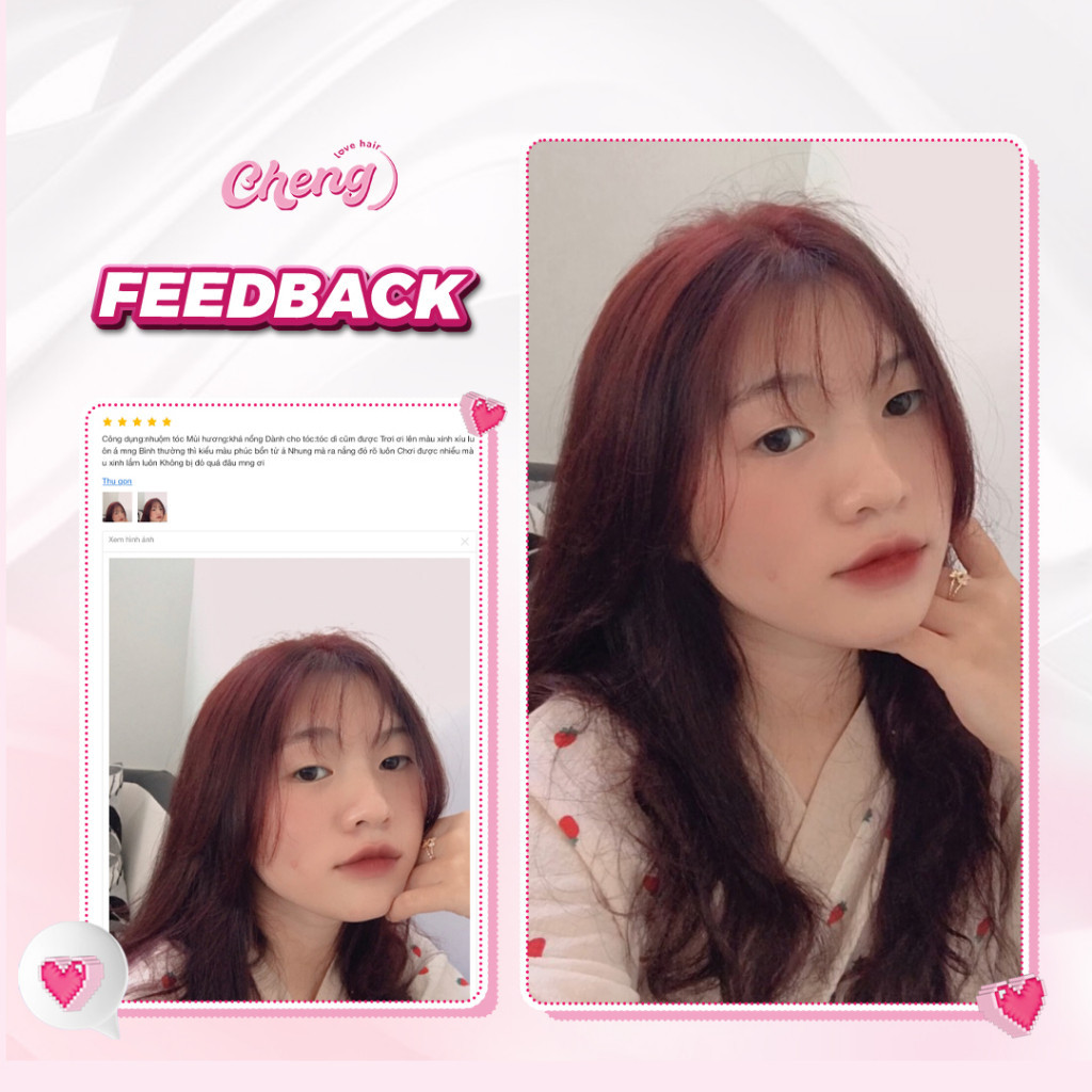 Thuốc Nhuộm Tóc Màu NÂU ĐỎ Không Tẩy | Chenglovehair, Chenglovehairs