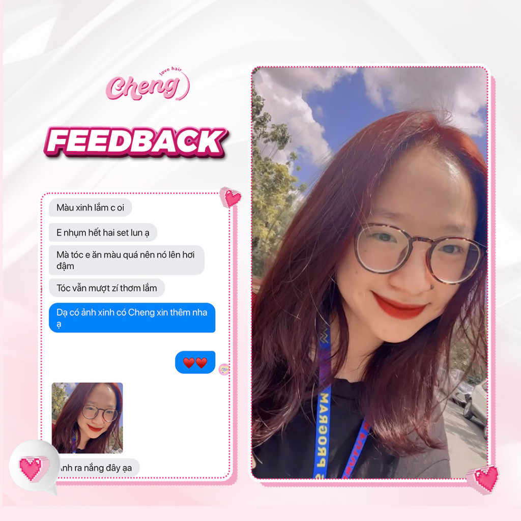 Thuốc Nhuộm Tóc Màu NÂU HỒNG TRÀ Không Tẩy | Chenglovehair, Chenglovehairs