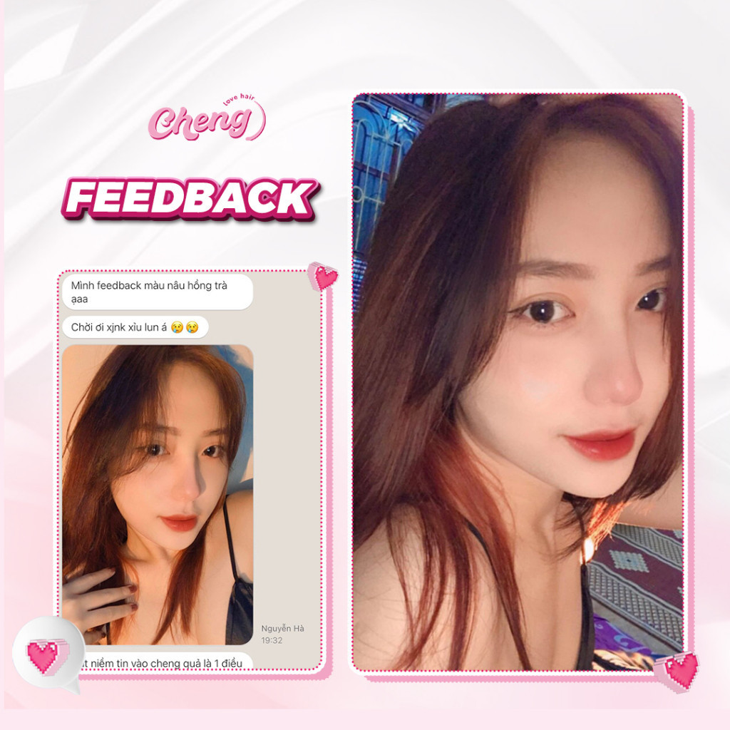 Thuốc Nhuộm Tóc Màu NÂU HỒNG TRÀ Không Tẩy | Chenglovehair, Chenglovehairs