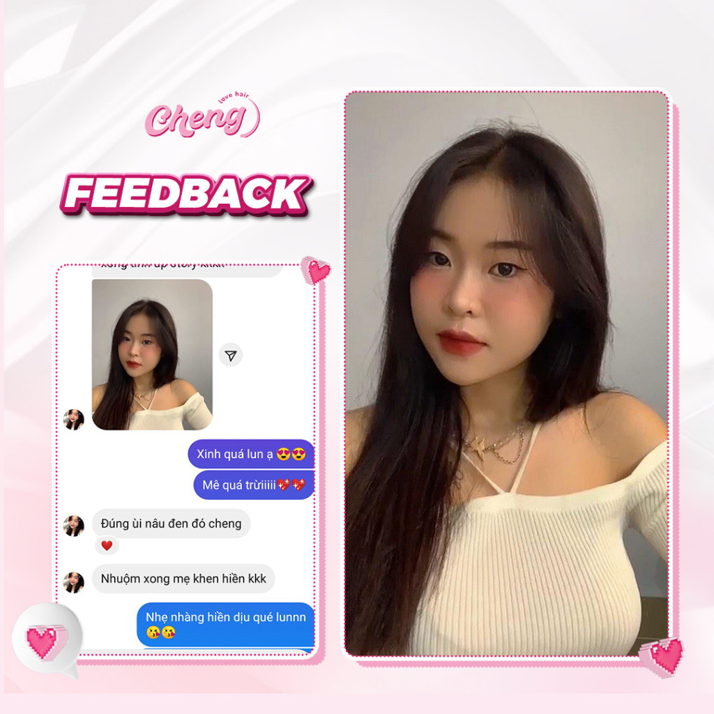 Thuốc Nhuộm Tóc Màu NÂU TỰ NHIÊN Không Tẩy | Chenglovehair, Chenglovehairs