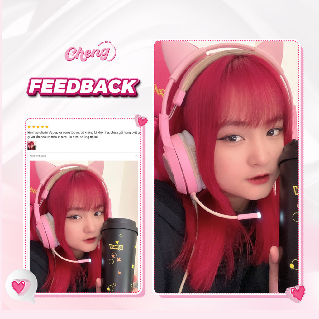 Thuốc Nhuộm Tóc Màu ĐỎ LỬA Không Tẩy | Chenglovehair, Chenglovehairs