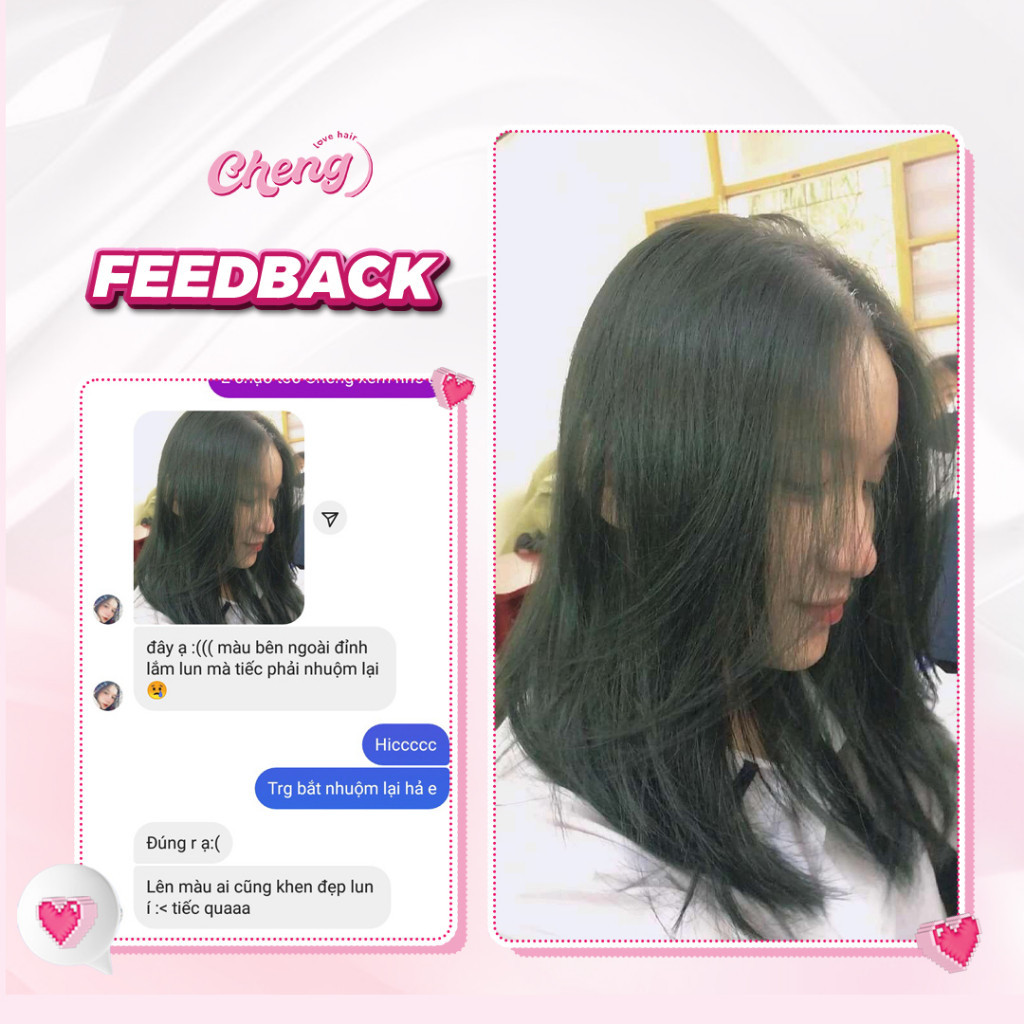 Thuốc nhuộm tóc RÊU KHÓI TRẦM không cần thuốc tẩy tóc Chenglovehairs, Chenglovehair