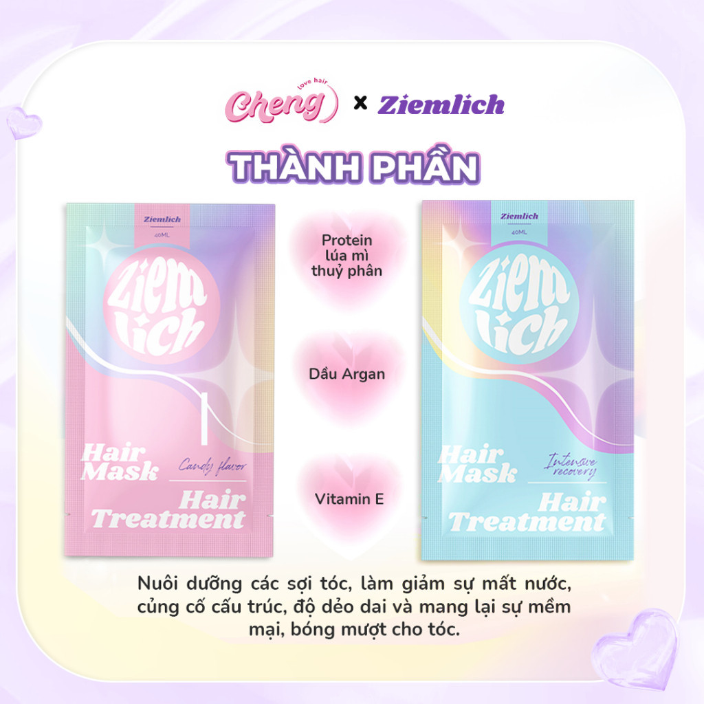 Ủ tóc Biotin Ziemlich, ủ Bio Gold siêu mềm mượt, phục hồi tóc | Chenglovehair, Chenglovehairs