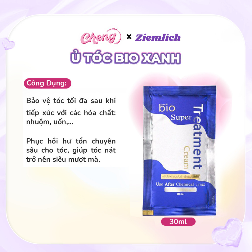 Ủ tóc Biotin Ziemlich, ủ Bio Gold siêu mềm mượt, phục hồi tóc | Chenglovehair, Chenglovehairs