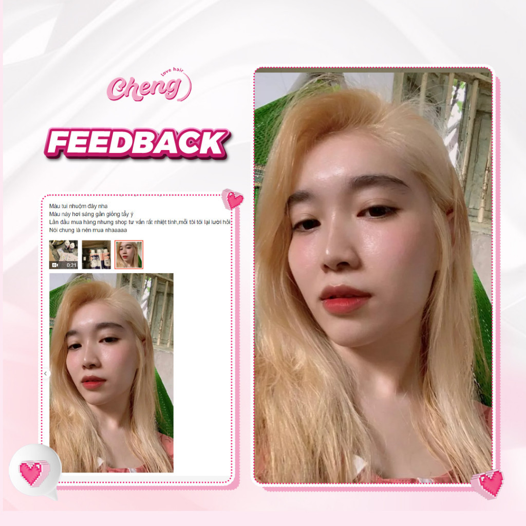 Thuốc Nhuộm Tóc Màu VÀNG MƠ Không Tẩy | Chenglovehair, Chenglovehairs
